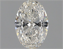 Natural Diamond 0.42 Carats, Oval with  Cut, G Color, SI1 Clarity and Certified by GIA