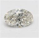 Natural Diamond 1.71 Carats, Oval with  Cut, J Color, SI2 Clarity and Certified by GIA