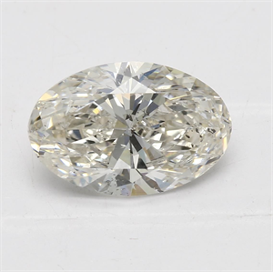 Picture of Natural Diamond 1.71 Carats, Oval with  Cut, J Color, SI2 Clarity and Certified by GIA