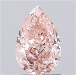 Picture of Lab Grown Diamond 1.23 Carats, Pear with  Cut, Fancy Intense Pink Color, VS1 Clarity and Certified by IGI