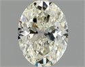 Natural Diamond 1.00 Carats, Oval with  Cut, J Color, SI1 Clarity and Certified by GIA