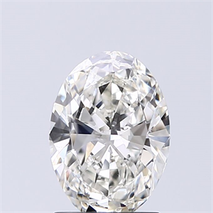 Picture of Natural Diamond 1.20 Carats, Oval with  Cut, H Color, SI1 Clarity and Certified by GIA