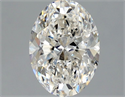 Natural Diamond 1.54 Carats, Oval with  Cut, H Color, IF Clarity and Certified by GIA