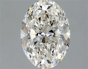 Picture of Natural Diamond 1.54 Carats, Oval with  Cut, H Color, IF Clarity and Certified by GIA
