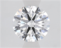 Lab Grown Diamond 1.08 Carats, Round with Ideal Cut, F Color, VS1 Clarity and Certified by IGI