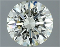 Natural Diamond 0.93 Carats, Round with Excellent Cut, M Color, IF Clarity and Certified by IGI