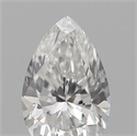 Natural Diamond 0.21 Carats, Pear with  Cut, E Color, VVS1 Clarity and Certified by IGI