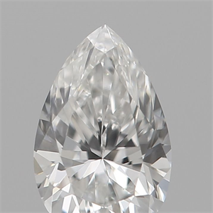 Picture of Natural Diamond 0.21 Carats, Pear with  Cut, E Color, VVS1 Clarity and Certified by IGI