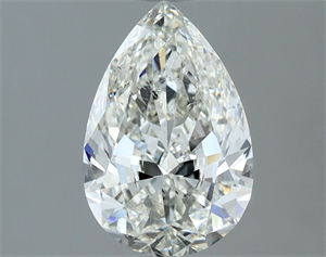 Picture of Natural Diamond 1.33 Carats, Pear with  Cut, H Color, SI1 Clarity and Certified by IGI