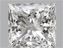 Natural Diamond 0.79 Carats, Princess with  Cut, H Color, VS1 Clarity and Certified by GIA