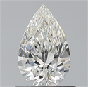 Natural Diamond 0.70 Carats, Pear with  Cut, H Color, VVS2 Clarity and Certified by GIA