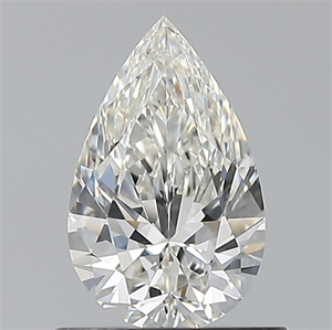 Foto Diamante Natural 0.70 quilates, De pera , Color H, claridad VVS2 y certificado GIA de