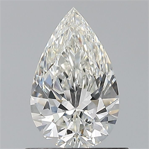 Foto Diamante Natural 0.70 quilates, De pera , Color H, claridad VVS2 y certificado GIA de