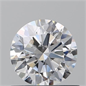 Natural Diamond 0.70 Carats, Round with Excellent Cut, D Color, VVS2 Clarity and Certified by GIA