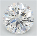 Lab Grown Diamond 3.63 Carats, Round with Ideal Cut, D Color, VVS1 Clarity and Certified by IGI