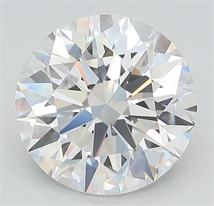 Picture of Lab Grown Diamond 3.63 Carats, Round with Ideal Cut, D Color, VVS1 Clarity and Certified by IGI