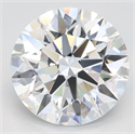 Lab Grown Diamond 2.98 Carats, Round with Excellent Cut, D Color, VVS1 Clarity and Certified by GIA