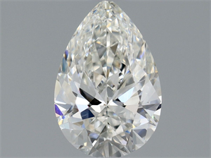 Picture of Natural Diamond 0.50 Carats, Pear with  Cut, H Color, SI1 Clarity and Certified by GIA