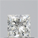 Natural Diamond 0.50 Carats, Princess with  Cut, J Color, VS2 Clarity and Certified by GIA