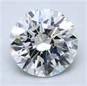 Natural Diamond 3.00 Carats, Round with Excellent Cut, F Color, VS1 Clarity and Certified by GIA