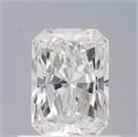 Natural Diamond 0.54 Carats, Radiant with  Cut, D Color, VVS1 Clarity and Certified by GIA