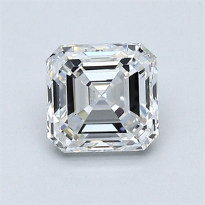 Picture of Natural Diamond 1.01 Carats, Asscher with  Cut, E Color, VVS2 Clarity and Certified by GIA
