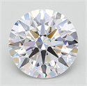 Lab Grown Diamond 3.03 Carats, Round with Excellent Cut, D Color, IF Clarity and Certified by GIA