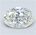Diamante Natural 2.51 quilates, Ovalado , Color H, claridad VS1 y certificado GIA