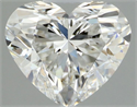 Natural Diamond 0.40 Carats, Heart with  Cut, F Color, VS1 Clarity and Certified by GIA