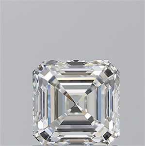 Foto Diamante Natural 1.03 quilates, Asscher , Color H, claridad IF y certificado GIA de