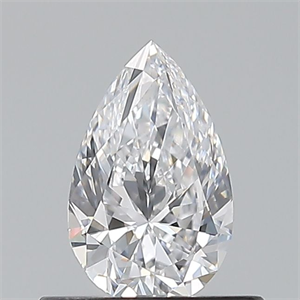 Picture of Natural Diamond 0.50 Carats, Pear with  Cut, D Color, VVS2 Clarity and Certified by GIA