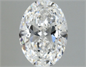 Natural Diamond 0.70 Carats, Oval with  Cut, D Color, SI1 Clarity and Certified by GIA