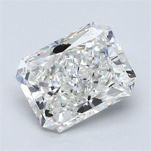 Picture of Natural Diamond 1.50 Carats, Radiant with  Cut, H Color, VVS2 Clarity and Certified by GIA