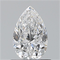 Natural Diamond 0.73 Carats, Pear with  Cut, D Color, VVS1 Clarity and Certified by GIA