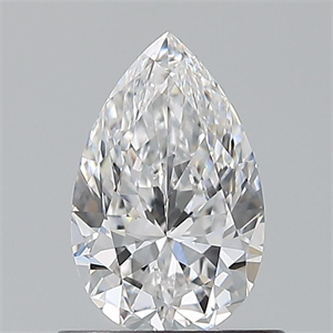 Picture of Natural Diamond 0.73 Carats, Pear with  Cut, D Color, VVS1 Clarity and Certified by GIA