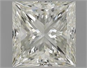 Natural Diamond 0.90 Carats, Princess with  Cut, J Color, SI1 Clarity and Certified by GIA