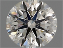 Natural Diamond 0.93 Carats, Round with Excellent Cut, H Color, VS2 Clarity and Certified by IGI