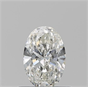 Natural Diamond 0.51 Carats, Oval with  Cut, H Color, VS2 Clarity and Certified by GIA