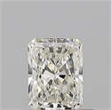 Natural Diamond 0.52 Carats, Radiant with  Cut, J Color, VVS2 Clarity and Certified by GIA