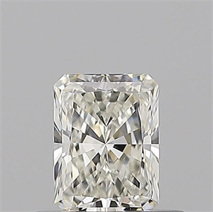 Picture of Natural Diamond 0.52 Carats, Radiant with  Cut, J Color, VVS2 Clarity and Certified by GIA