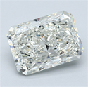 Natural Diamond 4.01 Carats, Radiant with  Cut, I Color, VVS2 Clarity and Certified by GIA