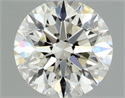 Natural Diamond 0.70 Carats, Round with Excellent Cut, J Color, VVS1 Clarity and Certified by GIA