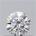 Natural Diamond 0.40 Carats, Round with Excellent Cut, D Color, VS2 Clarity and Certified by GIA