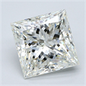 Diamante Natural 4.02 quilates, Princesa , Color J, claridad SI1 y certificado GIA