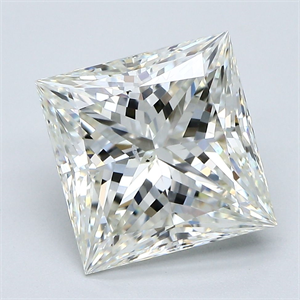 Foto Diamante Natural 4.02 quilates, Princesa , Color J, claridad SI1 y certificado GIA de