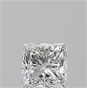 Natural Diamond 0.71 Carats, Princess with  Cut, D Color, VS2 Clarity and Certified by GIA