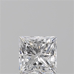 Picture of Natural Diamond 0.71 Carats, Princess with  Cut, D Color, VS2 Clarity and Certified by GIA