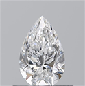 Diamante Natural 0.51 quilates, De pera , Color E, claridad VVS1 y certificado GIA
