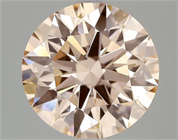 Picture of Lab Grown Diamond 3.02 Carats, Round with Ideal Cut, Fancy Intense Pink Color, VVS2 Clarity and Certified by IGI