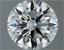 Natural Diamond 0.63 Carats, Round with Excellent Cut, H Color, VVS1 Clarity and Certified by IGI